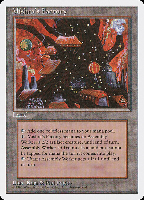 Mishra's Factory — Fourth Edition #361, art by Kaja Foglio & Phil Foglio