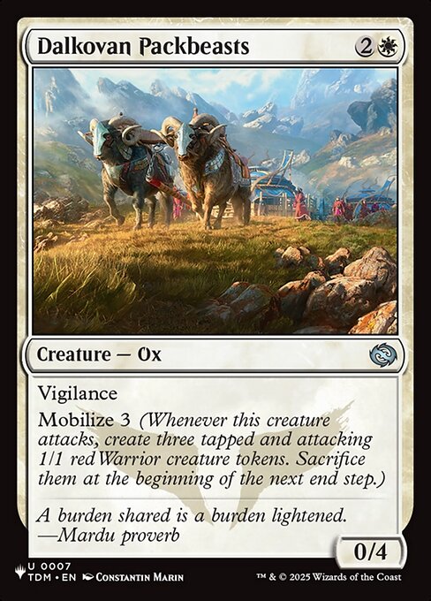 Dalkovan Packbeasts