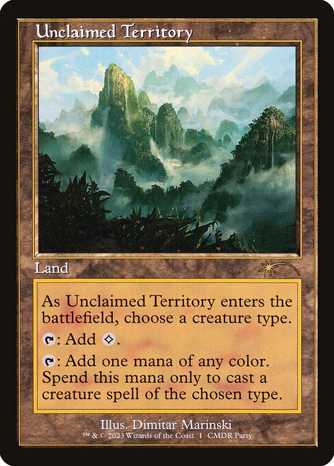Unclaimed Territory — Wizards Play Network 2023 #11, art by Dimitar Marinski