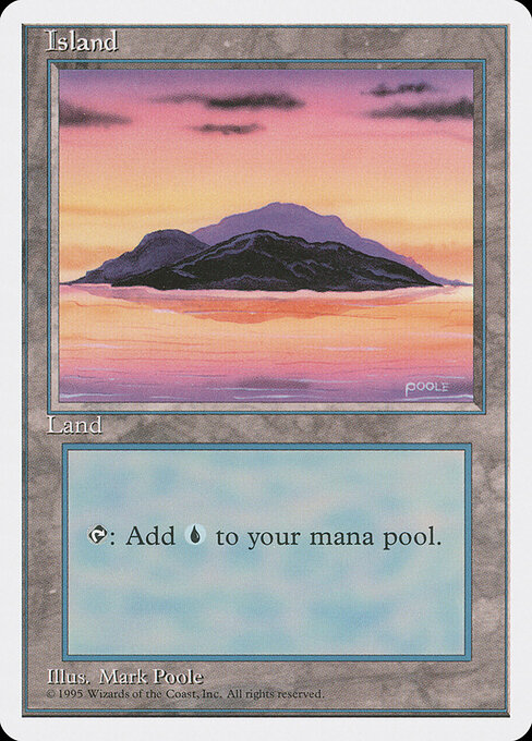 Island — Fourth Edition #367, art by Mark Poole