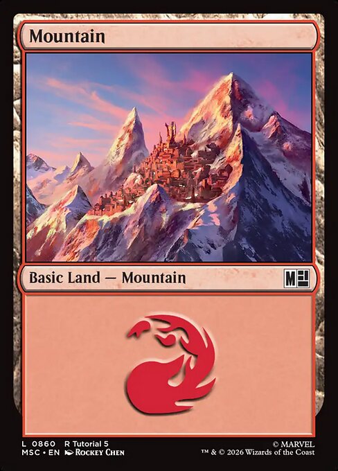 Mountain — Marvel Super Heroes Commander #860, art by Rockey Chen