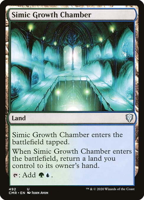 Simic Growth Chamber — Commander Legends #492, art by John Avon