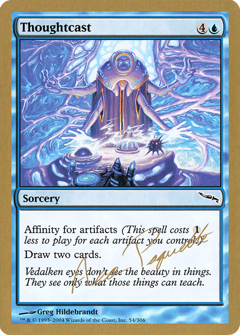 Thoughtcast — World Championship Decks 2004 #ap54, art by Greg Hildebrandt