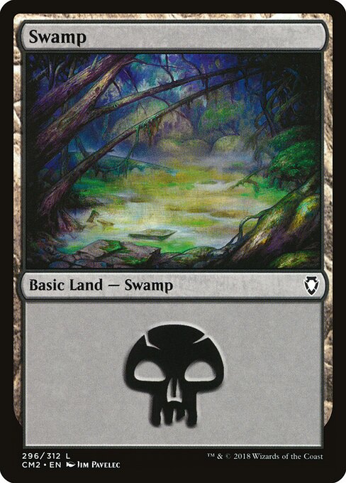 Swamp — Commander Anthology Volume II #296, art by Jim Pavelec