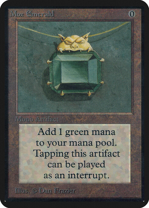 Mox Emerald — Limited Edition Alpha #261, art by Dan Frazier