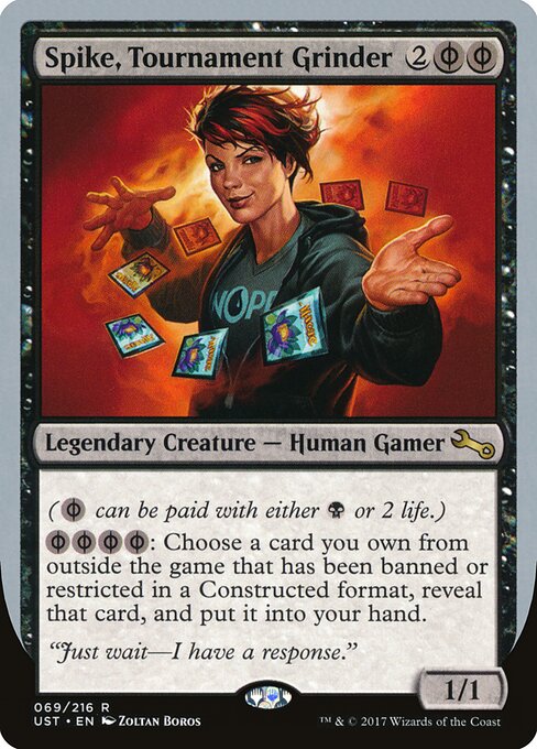 Spike, Tournament Grinder — Unstable #69, art by Zoltan Boros