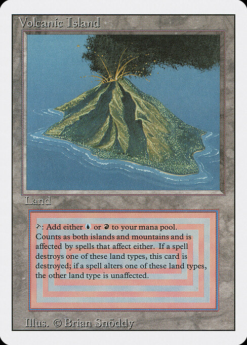 Volcanic Island — Revised Edition #291, art by Brian Snõddy