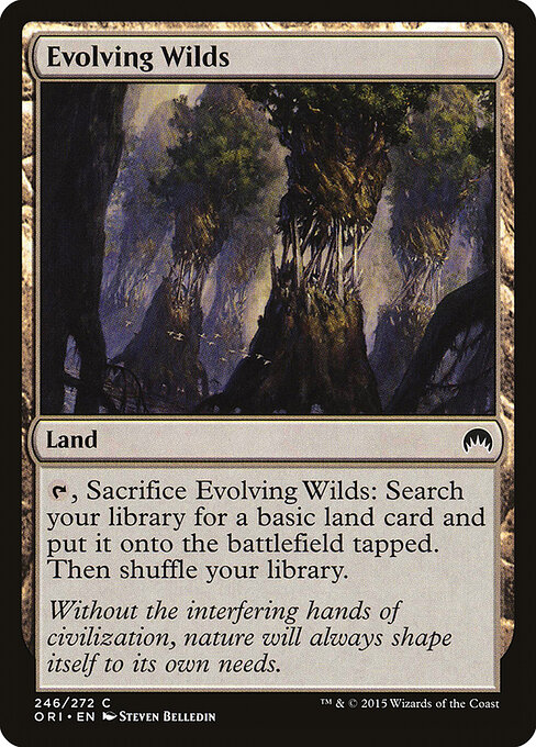 Evolving Wilds — Magic Origins #246, art by Steven Belledin