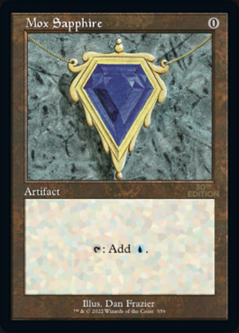 Mox Sapphire — 30th Anniversary Edition #559, art by Dan Frazier