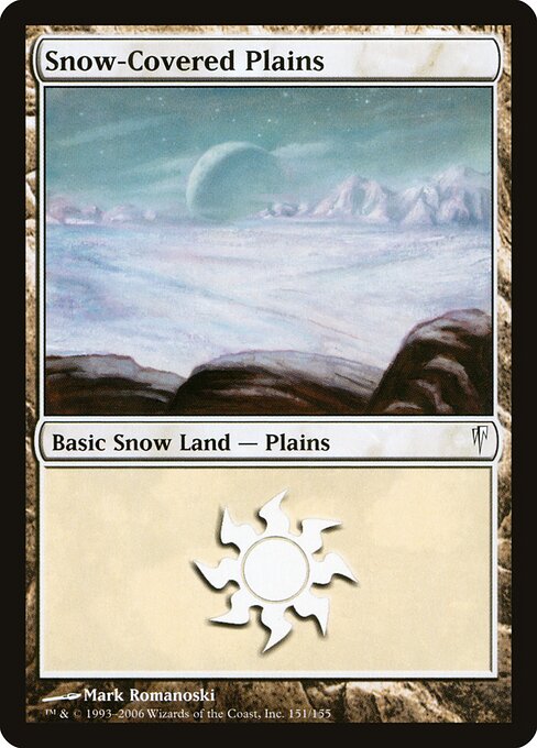 Snow-Covered Plains — Coldsnap #151, art by Mark Romanoski