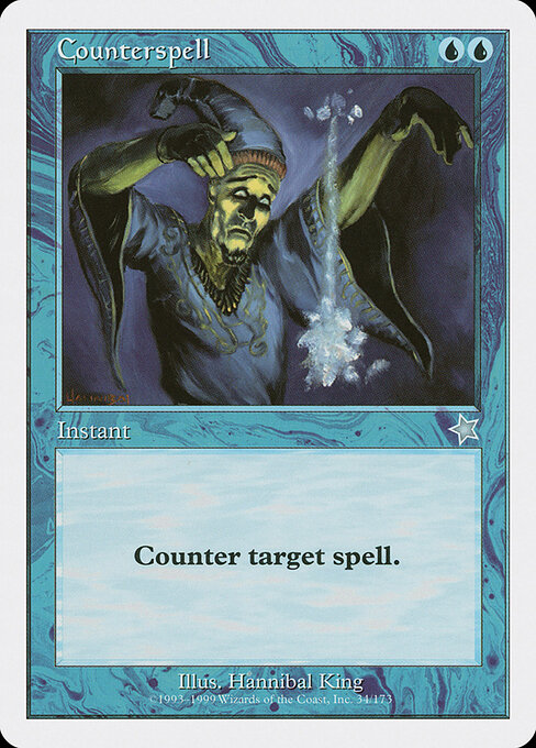 Counterspell — Starter 1999 #34, art by Hannibal King