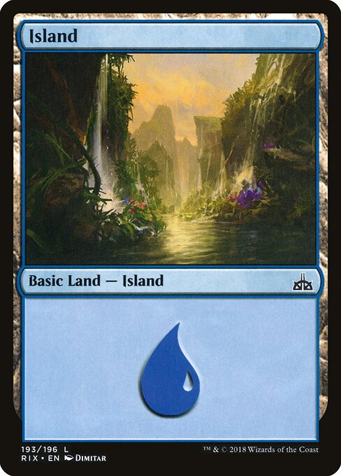 Island — Rivals of Ixalan #193, art by Dimitar Marinski