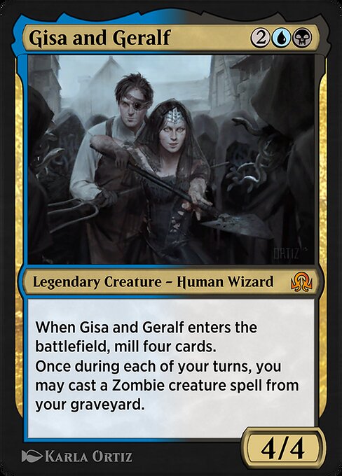 Gisa and Geralf — Shadows over Innistrad Remastered #233, art by Karla Ortiz