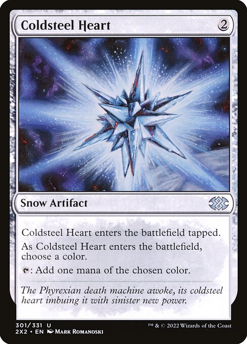 Coldsteel Heart — Double Masters 2022 #301, art by Mark Romanoski