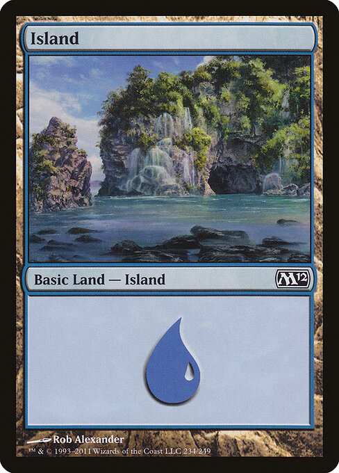 Island — Magic 2012 #234, art by Rob Alexander