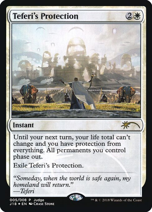 Teferi's Protection — Judge Gift Cards 2018 #5, art by Chase Stone