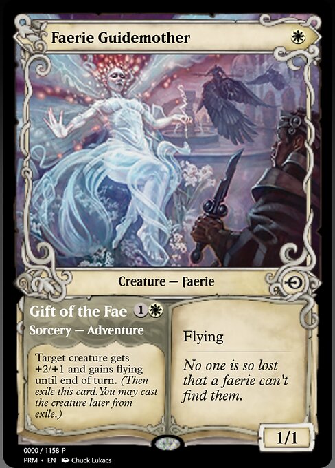 Faerie Guidemother // Gift of the Fae — Magic Online Promos #78850, art by Chuck Lukacs