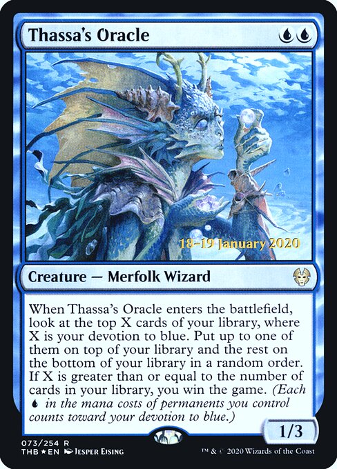 Thassa's Oracle — Theros Beyond Death Promos #73s, art by Jesper Ejsing