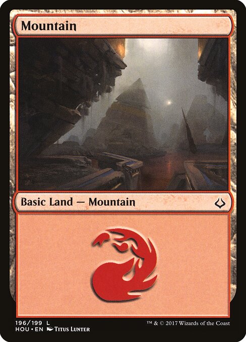Mountain — Hour of Devastation #196, art by Titus Lunter