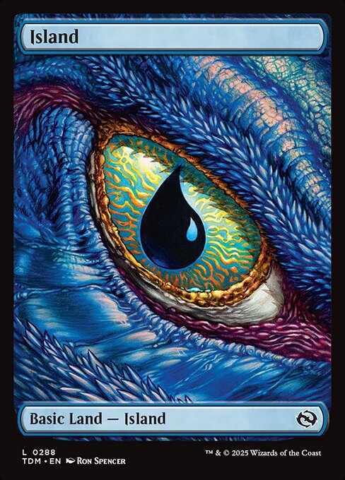 Island — Tarkir: Dragonstorm #288, art by Ron Spencer