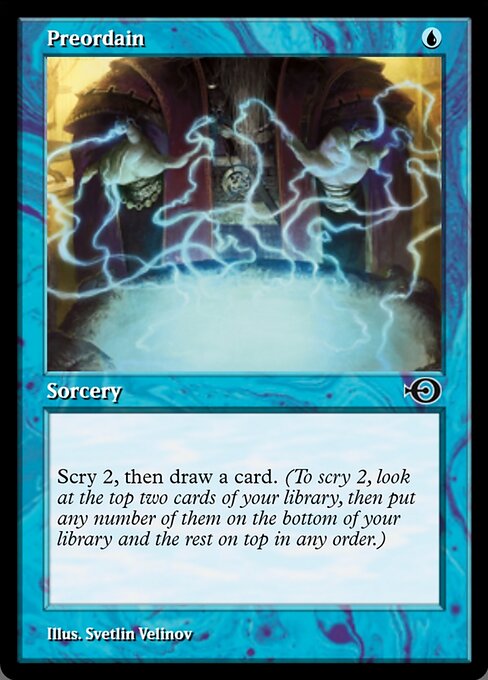 Preordain — Magic Online Promos #99675, art by Svetlin Velinov