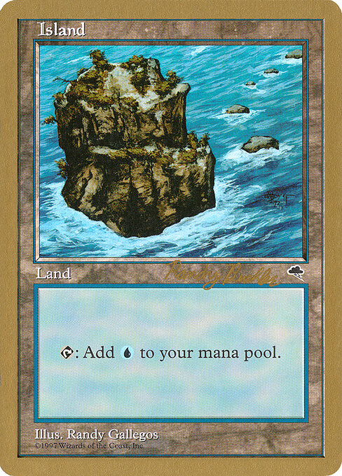 Island — World Championship Decks 1998 #rb335, art by Randy Gallegos