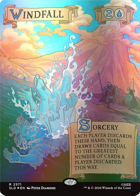 Windfall — Secret Lair Drop #2571, art by Peter Diamond