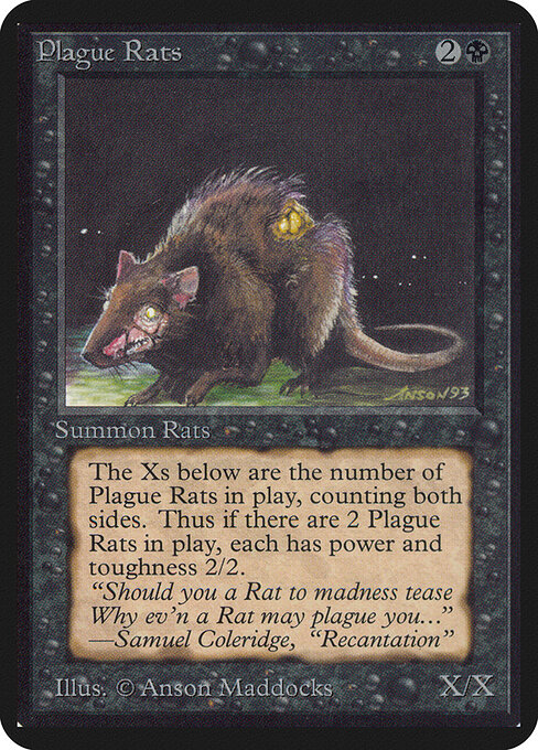 Plague Rats — Limited Edition Alpha #121, art by Anson Maddocks