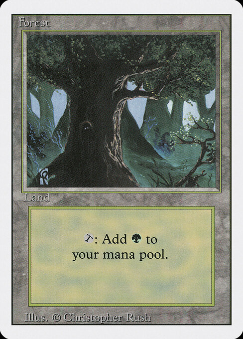 Forest — Revised Edition #306, art by Christopher Rush