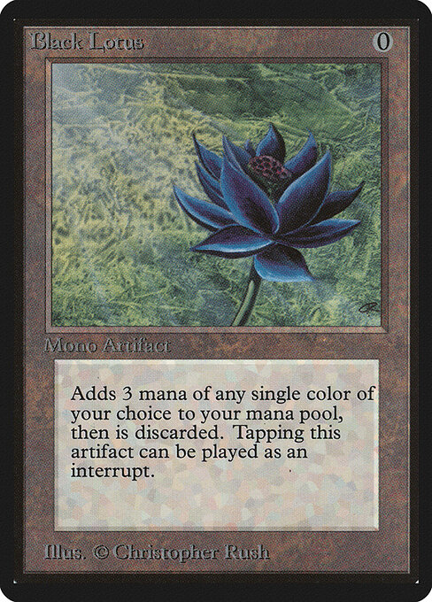 Black Lotus — Limited Edition Beta #233, art by Christopher Rush