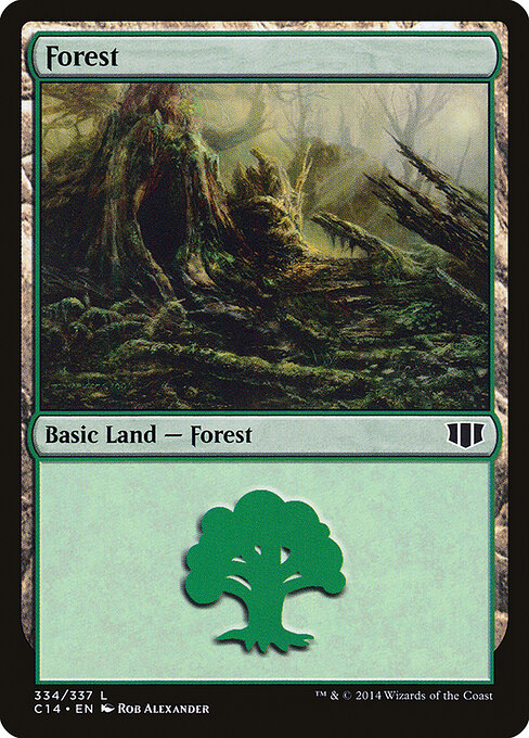 Forest — Commander 2014 #334, art by Rob Alexander