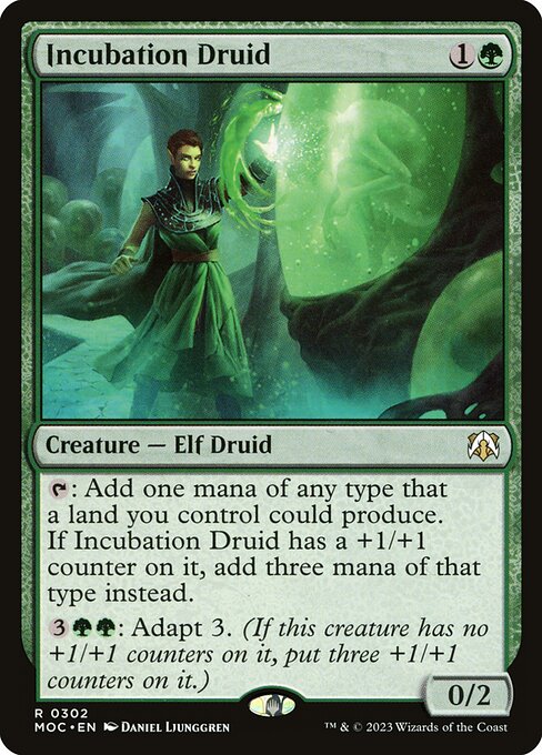 Incubation Druid — March of the Machine Commander #302, art by Daniel Ljunggren
