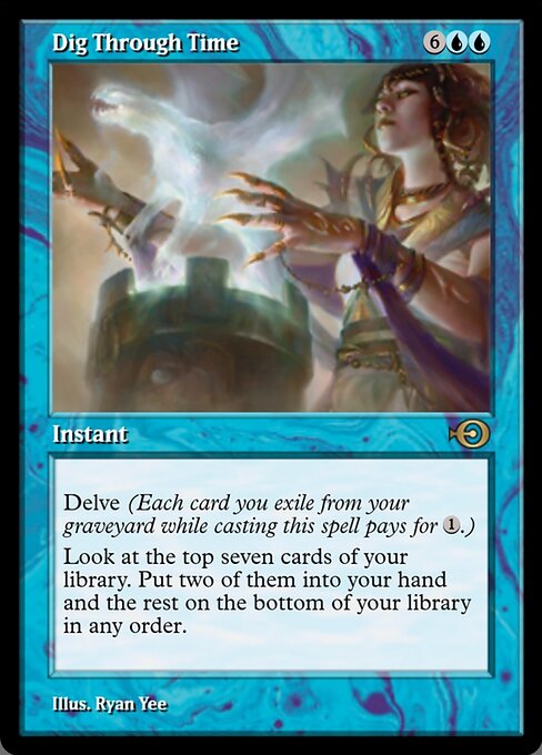 Dig Through Time — Magic Online Promos #99973, art by Ryan Yee