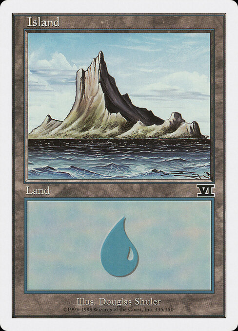 Island — Classic Sixth Edition #335, art by Douglas Shuler