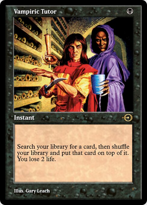 Vampiric Tutor — Magic Online Promos #36018, art by Gary Leach