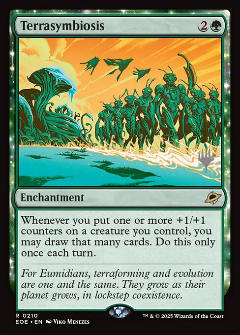 Terrasymbiosis — Edge of Eternities Promos #210p, art by Viko Menezes