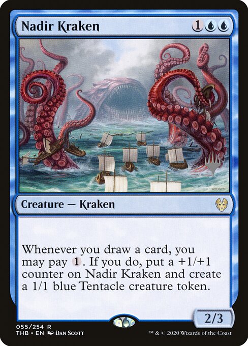 Nadir Kraken — Theros Beyond Death Promos #55p, art by Dan Murayama Scott