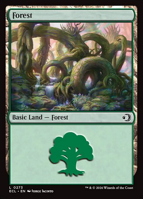 Forest — Lorwyn Eclipsed #273, art by Jorge Jacinto