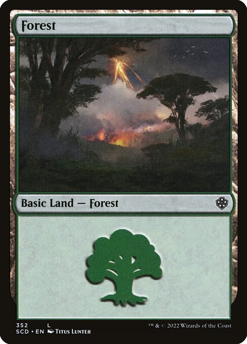 Forest — Starter Commander Decks #352, art by Titus Lunter