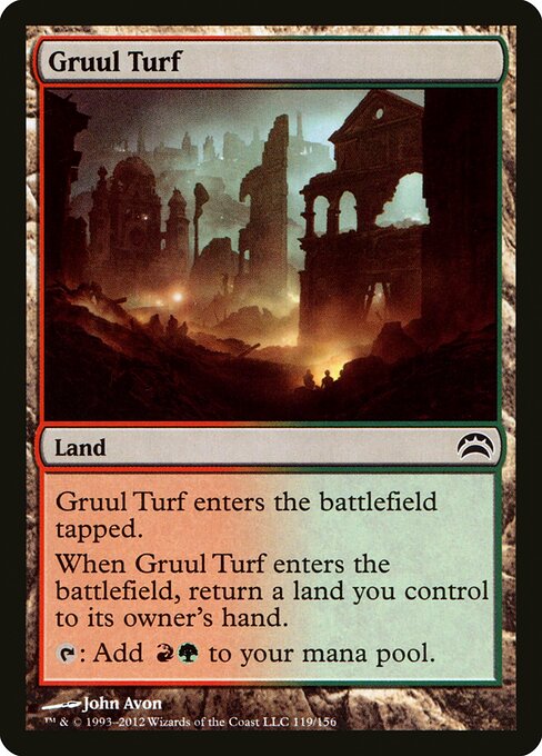 Gruul Turf — Planechase 2012 #119, art by John Avon