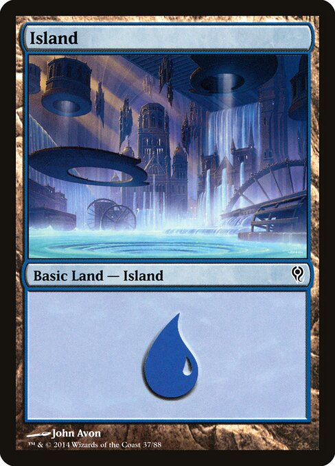 Island — Duel Decks: Jace vs. Vraska #37, art by John Avon