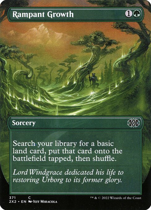 Rampant Growth — Double Masters 2022 #371, art by Jeff Miracola