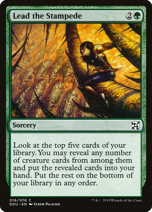 Lead the Stampede — Duel Decks: Elves vs. Inventors #16, art by Efrem Palacios