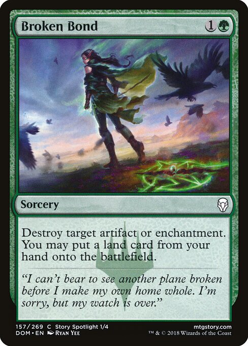Broken Bond — Dominaria #157, art by Ryan Yee
