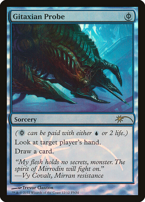 Gitaxian Probe — Friday Night Magic 2012 #12, art by Trevor Claxton