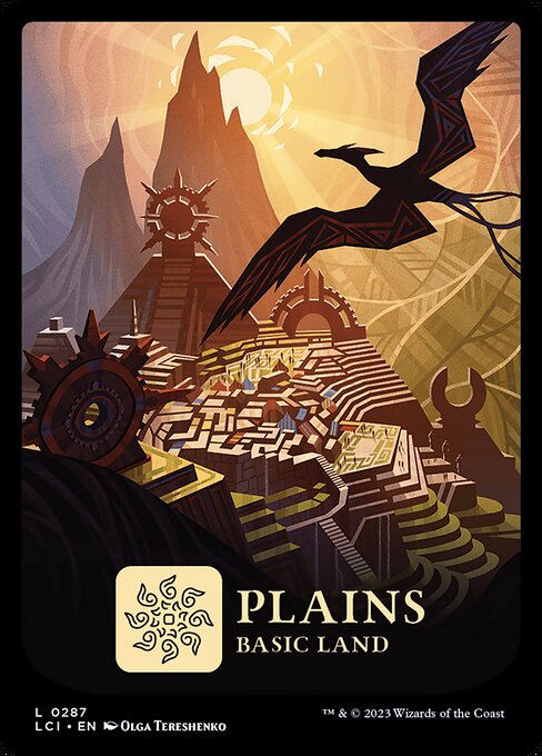 Plains — The Lost Caverns of Ixalan #287, art by Olga Tereshenko