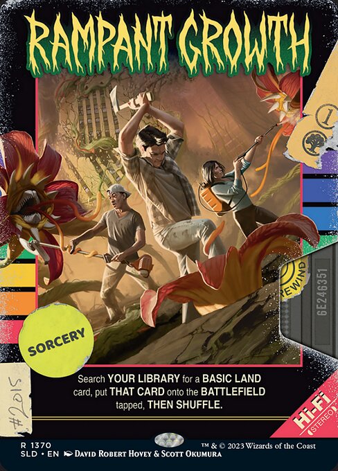Rampant Growth — Secret Lair Drop #1370, art by David Robert Hovey & Scott Okumura