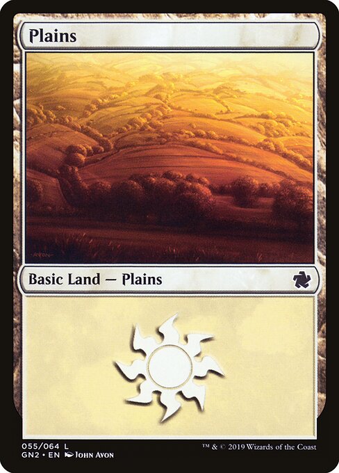 Plains — Game Night 2019 #55, art by John Avon