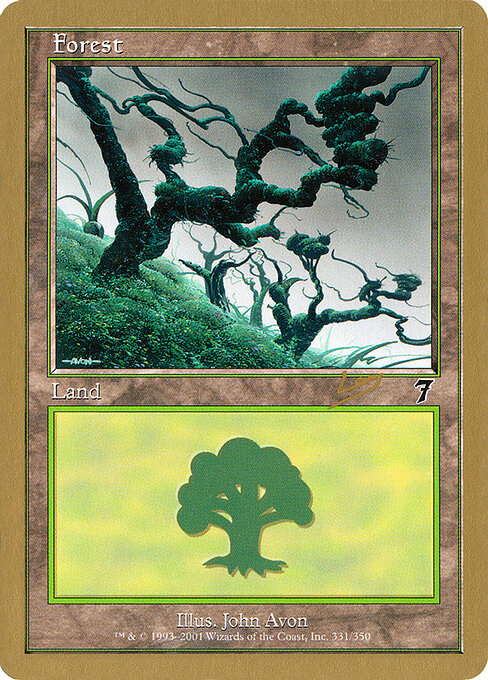 Forest — World Championship Decks 2002 #rl331, art by John Avon