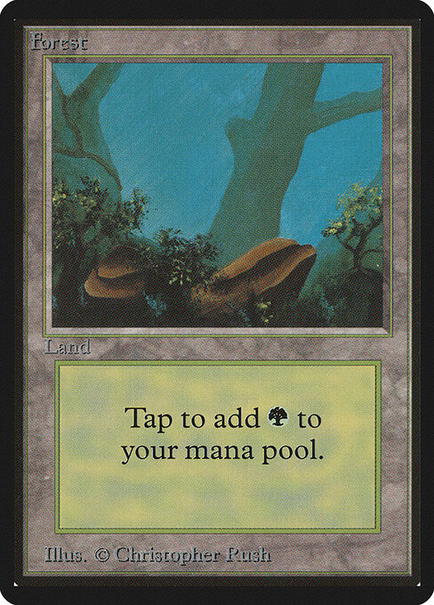 Forest — Limited Edition Beta #300, art by Christopher Rush